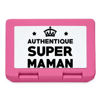 Authentic Super Mom - Mother's Day - Lunchbox - pink - Front