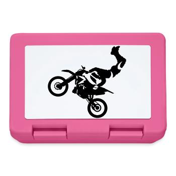 Motocross - Boîte à goûter - rose - Devant