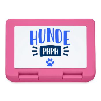 Hunde_Papa_-_Chien_-_Animal_-_Dog Lover_-_Dog - Boîte à goûter - rose - Devant