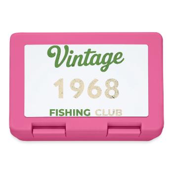 Millésime 1968 – Année de naissance rétro du club de pêche - Boîte à goûter - rose - Devant