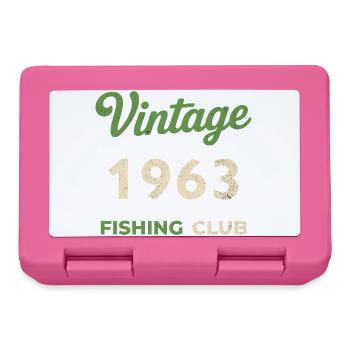 Millésime 1963 – Année de naissance rétro du club de pêche - Boîte à goûter - rose - Devant