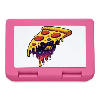 Cosmic pizza slice - Lunchbox - pink - Front