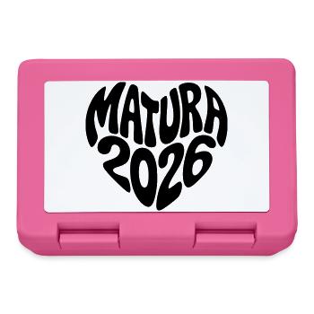 Matura 2026 Herz - Brotdose - Pink - Vorne