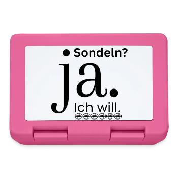 Sondeln_ja-I-want to - Lunchbox - pink - Front