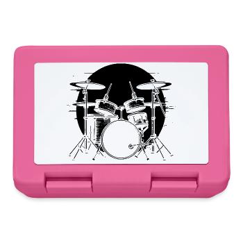 Drummer Sketch - Lunchbox - pink - Front