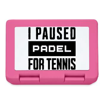 Tennis & Padel Hoodie, Shirt for Tennis Players - Lunchbox - pink - Front