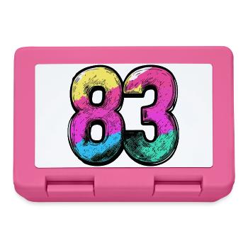 83 Nombre Coloré - Boîte à goûter - rose - Devant