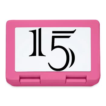15. 15 YEARS. 15th ANNIVERSARY. 15 YEAR ANNIVERSARY. - Lunchbox - pink - Front