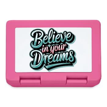 Believe in Your Dreams - Lunchbox - pink - Front
