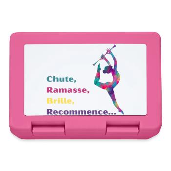 Chute-_Ramasse-_Recommence-- - Boîte à goûter - rose - Devant