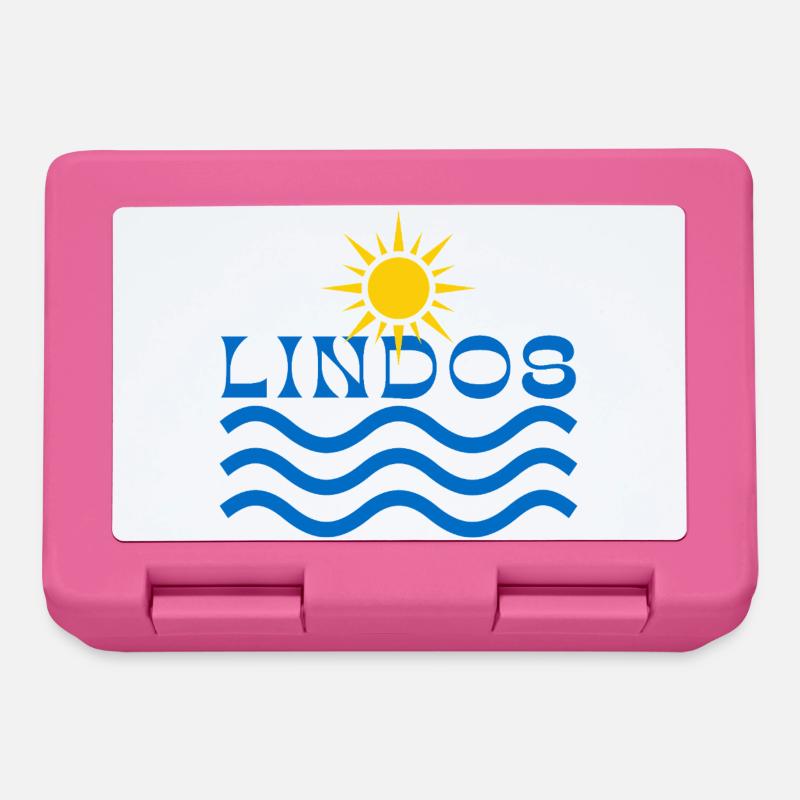 Lindos Sun and Waves - Lunchbox - pink