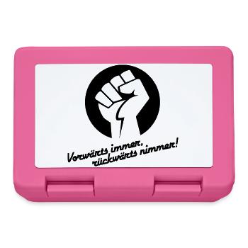 Vorwärts immer rückwärts nimmer v.1 - Brotdose - Pink - Vorne