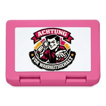 Achtung Vor Wahrheitsgehalt - Brotdose - Pink - Vorne