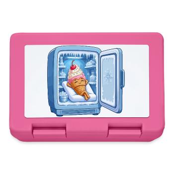 Héros câlin de la glace au réfrigérateur - Boîte à goûter - rose - Devant