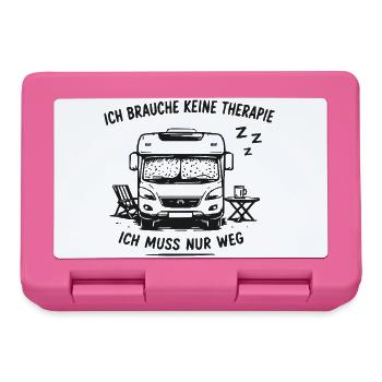 Vanlife Flucht Auszeit - Brotdose - Pink - Vorne