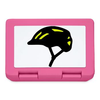 Bicycle Helmet Silhouette - Lunchbox - pink - Front