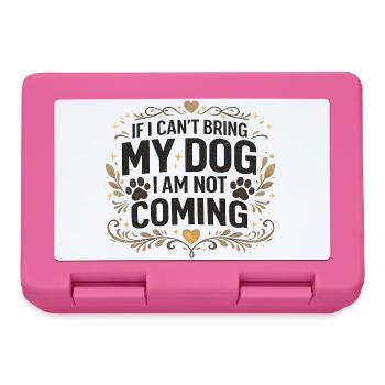 Funny Dog Lover Gift for Pet Owner - Lunchbox - pink - Front