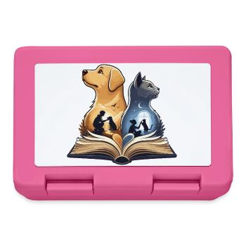 Paw friendship in the book - Lunchbox - pink - Front