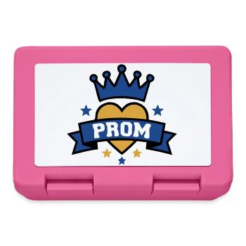 Prom Herz Krone Abzeichen - Brotdose - Pink - Vorne