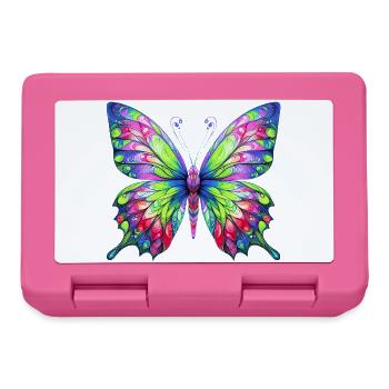 Schmetterling - Brotdose - Pink - Vorne