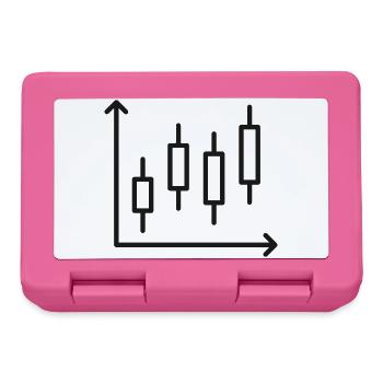 Kerzenhalter-Diagrammlinien-Symbol - Brotdose - Pink - Vorne