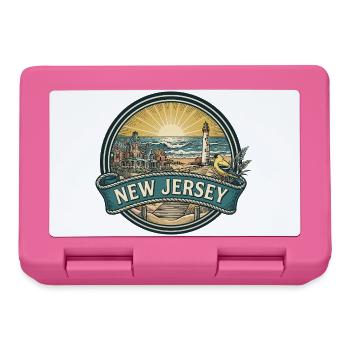 New Jersey Cape May Coast Retro-Reisegeschenk - Brotdose - Pink - Vorne