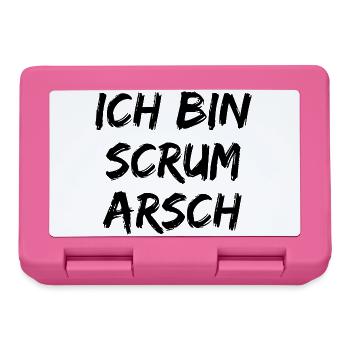 ICH BIN SCRUM ARSCH AGILE TEAM PROJEKTMANAGER  - Brotdose - Pink - Vorne