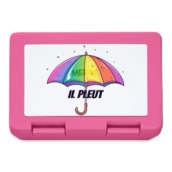 Il Pleut – Lustiger Regenschirm mit Humor - Brotdose - Pink - Vorne