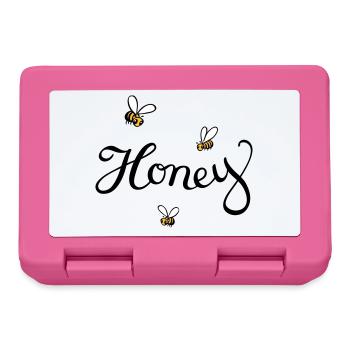 abeille - Boîte à goûter - rose - Devant