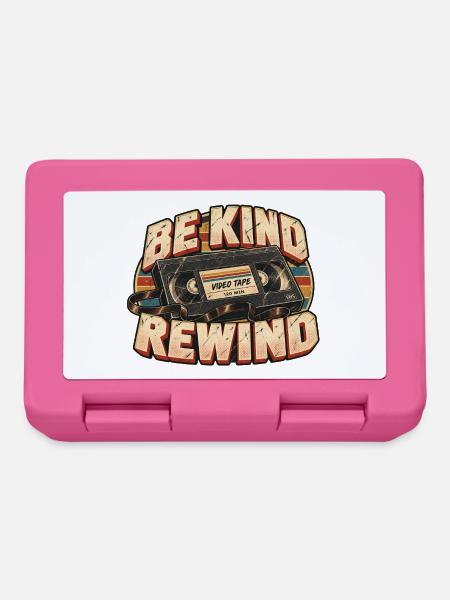 Be Kind Rewind – Vintage-VHS - Brotdose - Pink