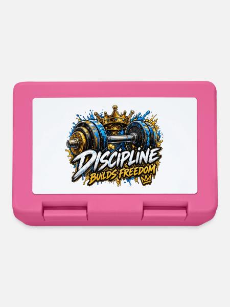 Disziplin baut Freiheit - Brotdose - Pink