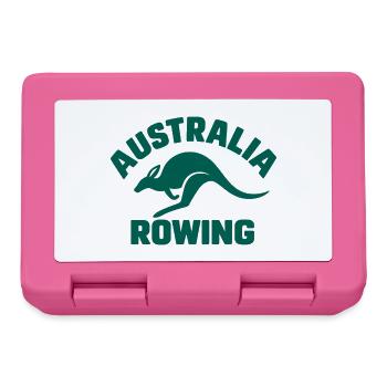 Australia Rowing - Australien Rudern - Känguru - Brotdose - Pink - Vorne