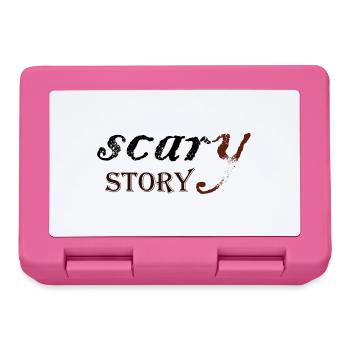 Scary Tale Vintage Typography - Lunchbox - pink - Front