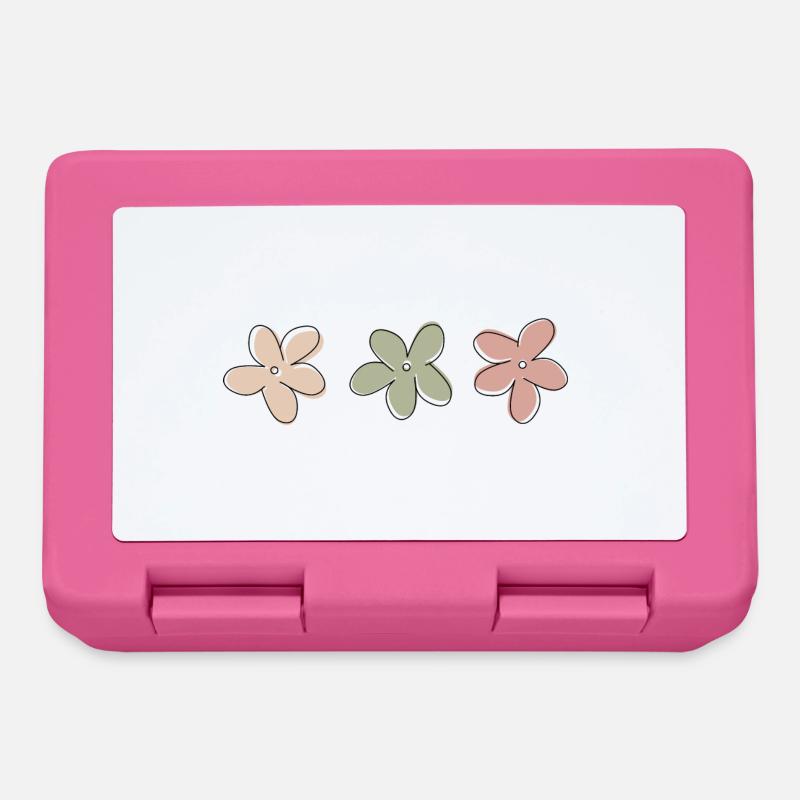 Blumen. - Brotdose - Pink