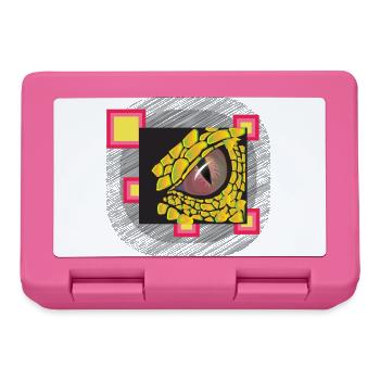 Dragon Dragon Shed Dragon Eye Lizard Fantasy - Lunchbox - pink - Front