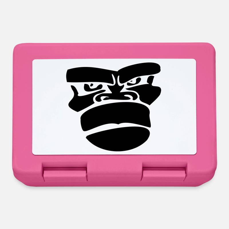 gorilla monkey affengesicht ape - Lunchbox - pink