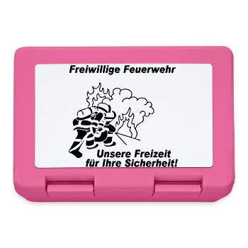 Freiwillige Feuerwehr , Freizeit für Ihre S (25) - Brotdose - Pink - Vorne