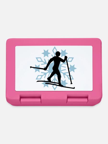 Cross-country snow flake - Lunchbox - pink