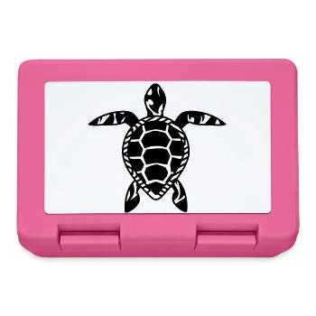 A sea turtle - Lunchbox - pink - Front