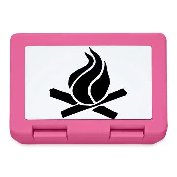 grill flamme bois - Boîte à goûter - rose - Devant