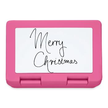 joyeux Noël - Boîte à goûter - rose - Devant