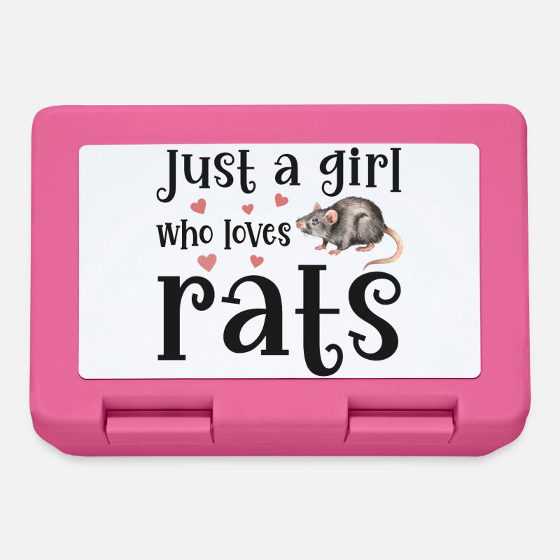 Ratte Ratten - Brotdose - Pink