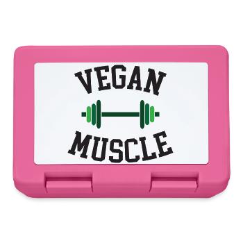 Muscle végétalien - Boîte à goûter - rose - Devant