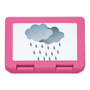 Weather Rain-Clouds Symbol - Lunchbox - pink - Front