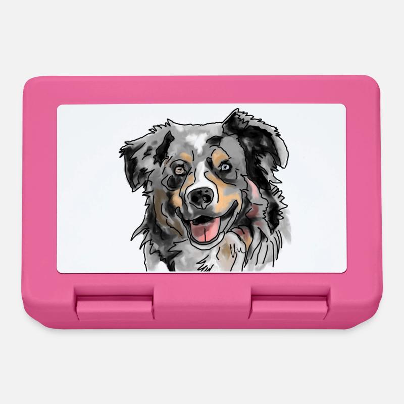 Australian Shepherd - Brotdose - Pink