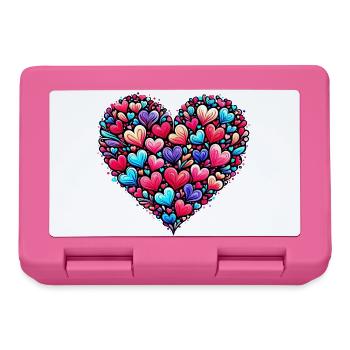 Colorful Heart - Lunchbox - pink - Front