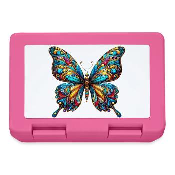 Schmetterling - Brotdose - Pink - Vorne