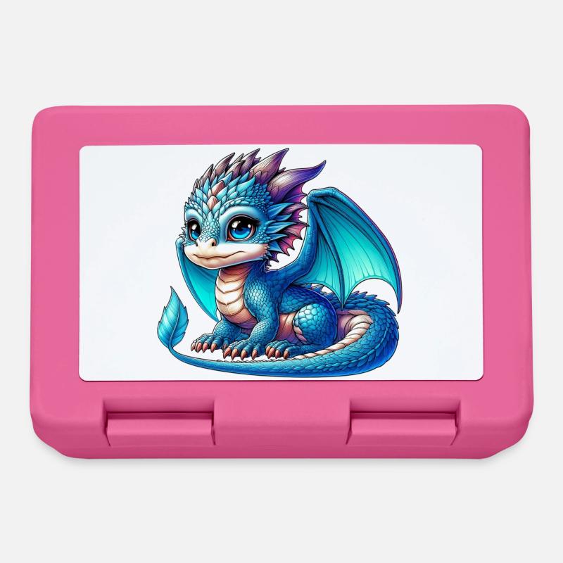 Drache - Brotdose - Pink