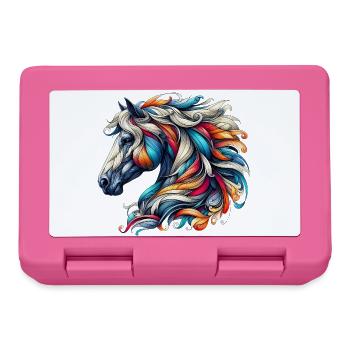 Cheval - Boîte à goûter - rose - Devant
