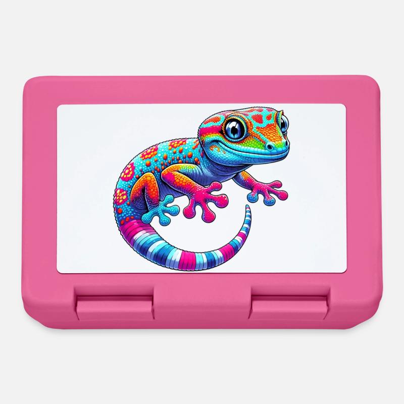 Gecko - Brotdose - Pink